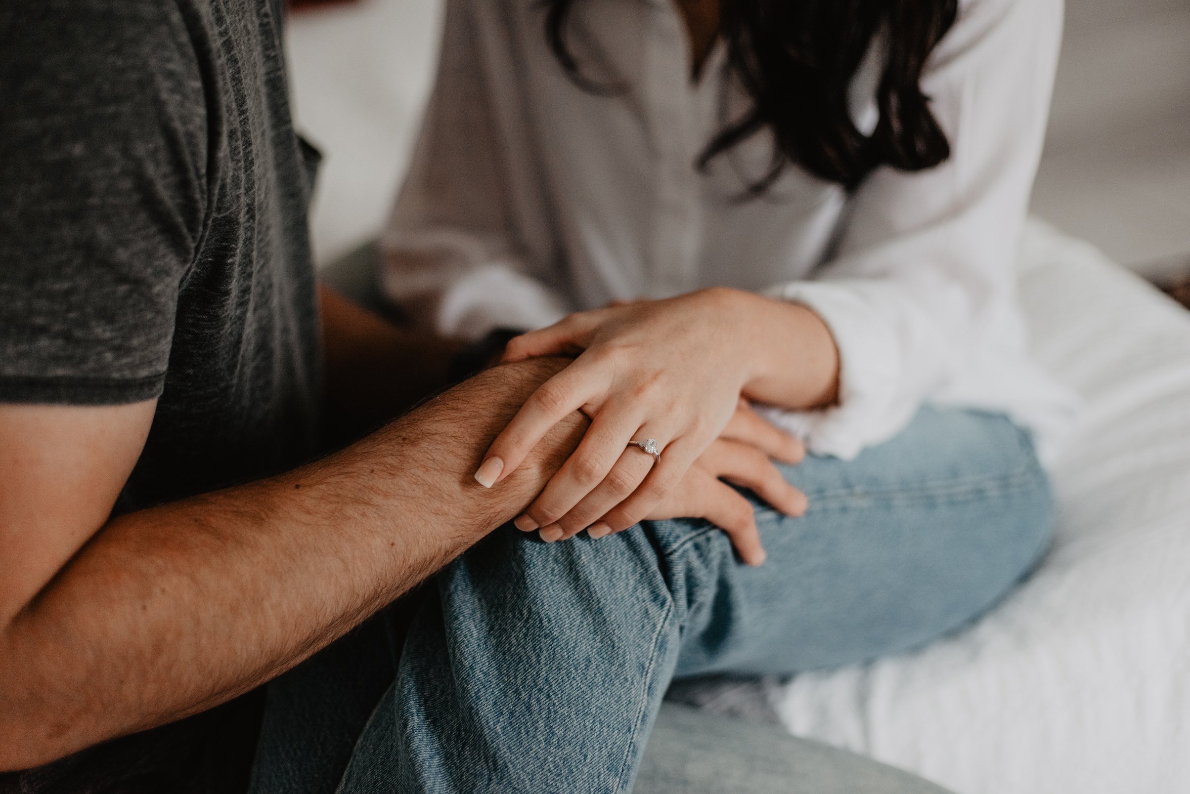 Woman Holding Man's Hand